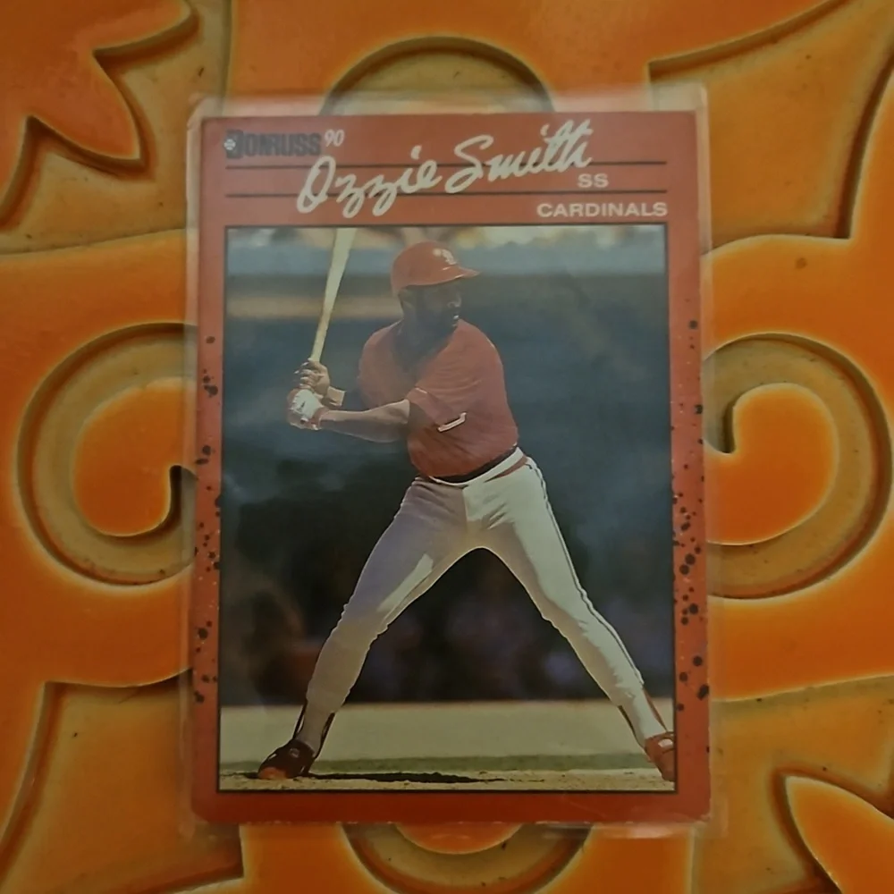 Donruss Ozzie Smith Saint Louis Cardinals 1990 card #201 Rare ERROR